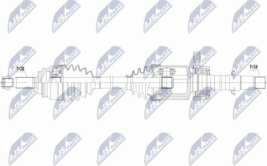 NTY NPW-CT-127 - Приводний вал autocars.com.ua