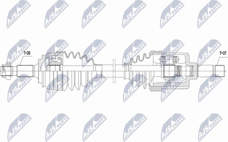 NTY NPW-CT-131 - Приводний вал autocars.com.ua