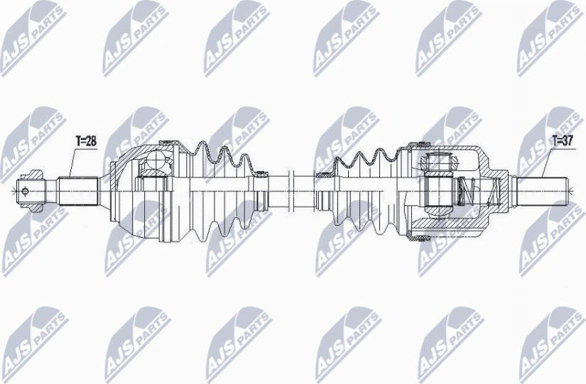 NTY NPW-CT-141 - Приводной вал avtokuzovplus.com.ua