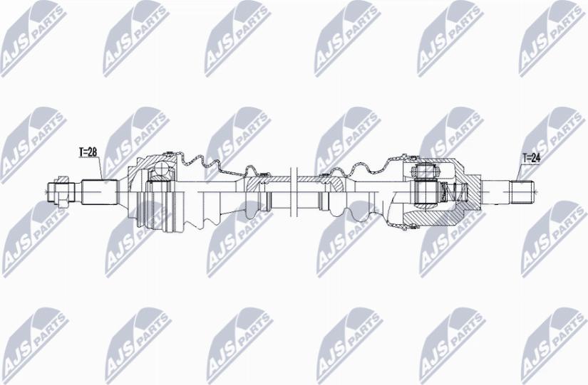 NTY NPW-CT-142 - Приводний вал autocars.com.ua