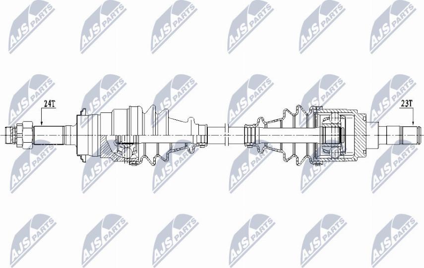 NTY NPW-DA-001 - Приводний вал autocars.com.ua