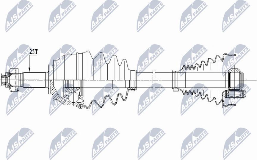 NTY NPW-FT-033 - Приводной вал avtokuzovplus.com.ua