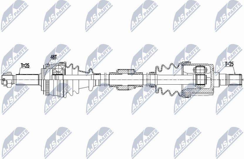 NTY NPW-HY-523 - Приводной вал avtokuzovplus.com.ua