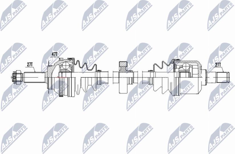 NTY NPW-HY-607 - Приводной вал avtokuzovplus.com.ua