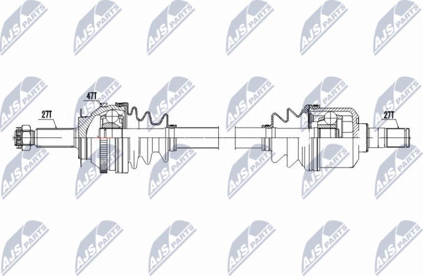 NTY NPW-HY-609 - Приводний вал autocars.com.ua