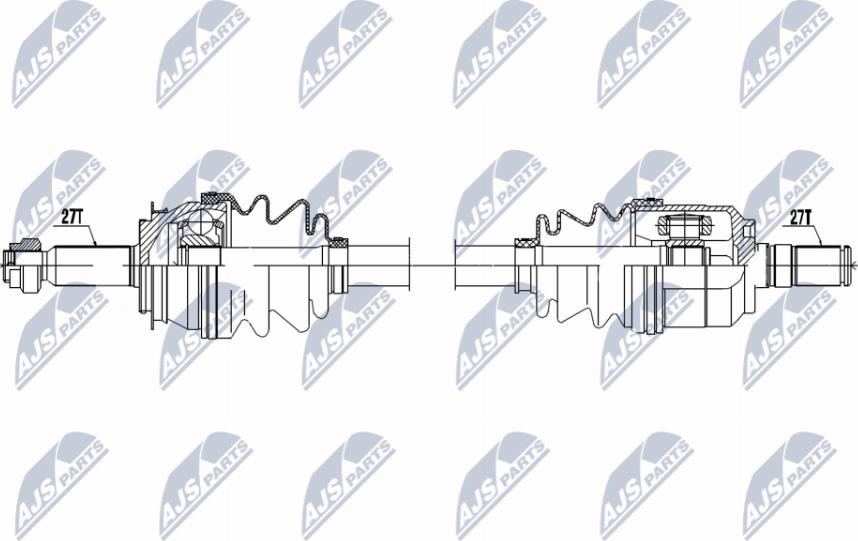 NTY NPW-HY-615 - Приводний вал autocars.com.ua