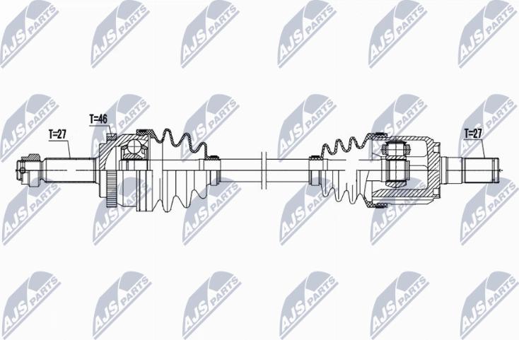 NTY NPW-HY-635 - Приводний вал autocars.com.ua