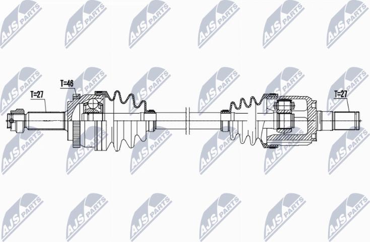NTY NPW-HY-636 - Приводний вал autocars.com.ua