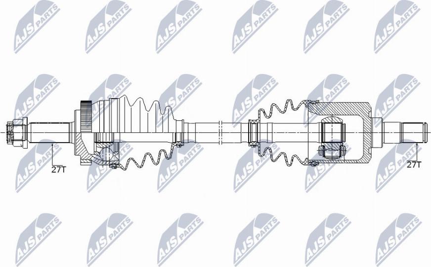 NTY NPW-KA-352 - Приводний вал autocars.com.ua