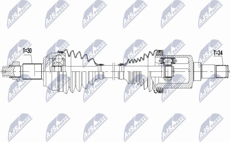 NTY NPW-MA-002 - Приводной вал avtokuzovplus.com.ua