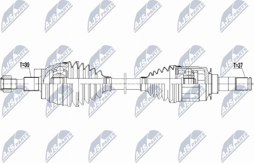 NTY NPW-ME-051 - Приводний вал autocars.com.ua