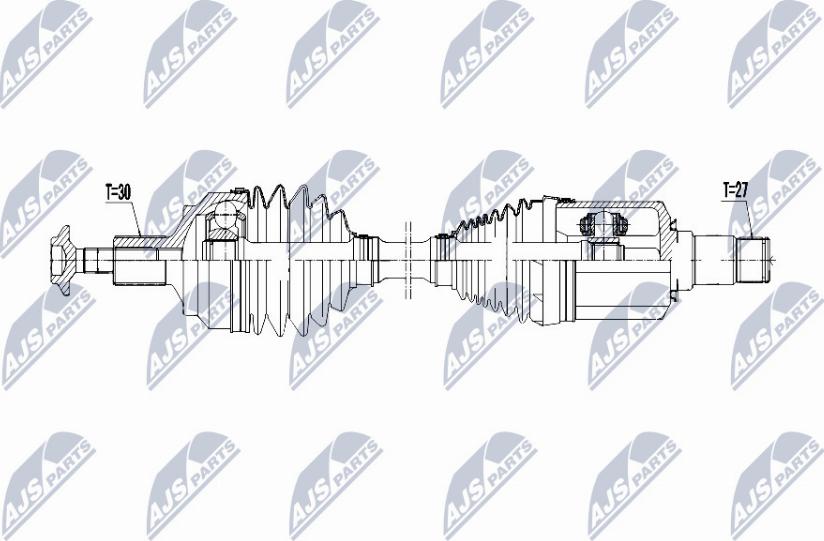 NTY NPW-ME-061 - Приводний вал autocars.com.ua