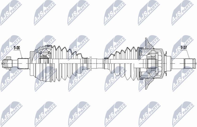 NTY NPW-ME-068 - Приводний вал autocars.com.ua