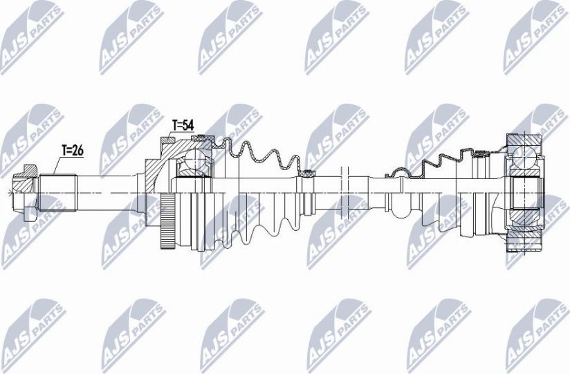 NTY NPW-ME-100 - Приводний вал autocars.com.ua