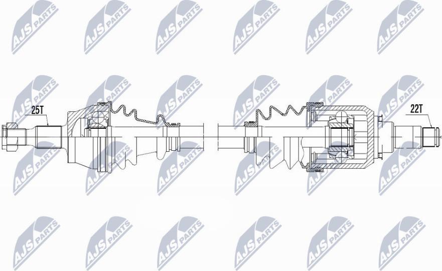 NTY NPW-ME-106 - Приводний вал autocars.com.ua