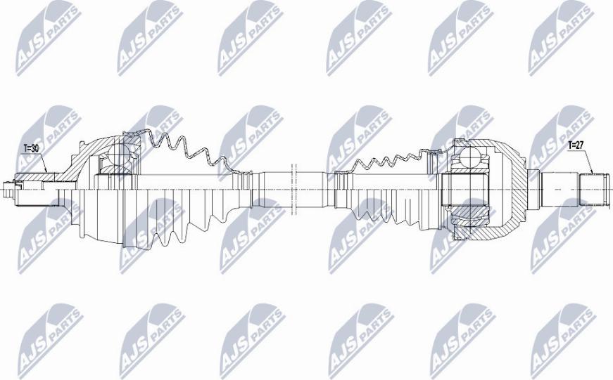 NTY NPW-ME-116 - Приводной вал avtokuzovplus.com.ua