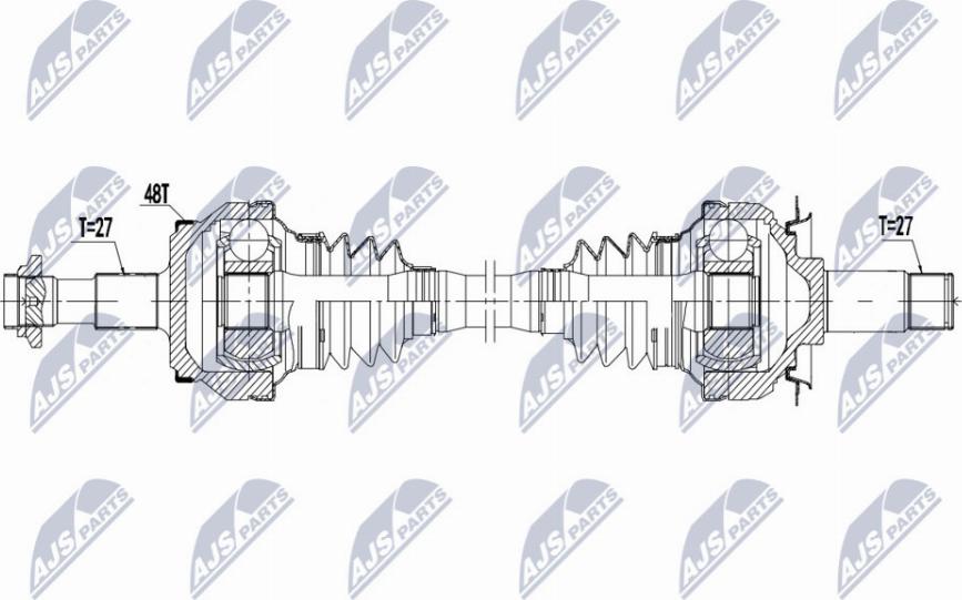 NTY NPW-ME-136 - Приводний вал autocars.com.ua