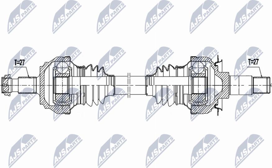 NTY NPW-ME-156 - Приводний вал autocars.com.ua