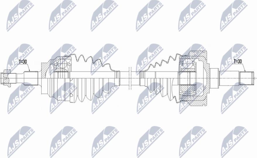 NTY NPW-ME-174 - Приводной вал avtokuzovplus.com.ua