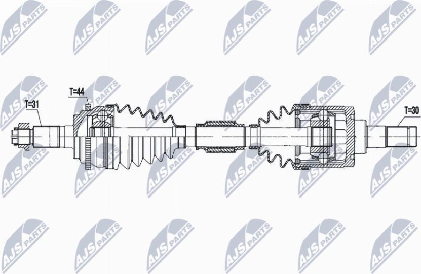 NTY NPW-MZ-088 - Приводной вал avtokuzovplus.com.ua