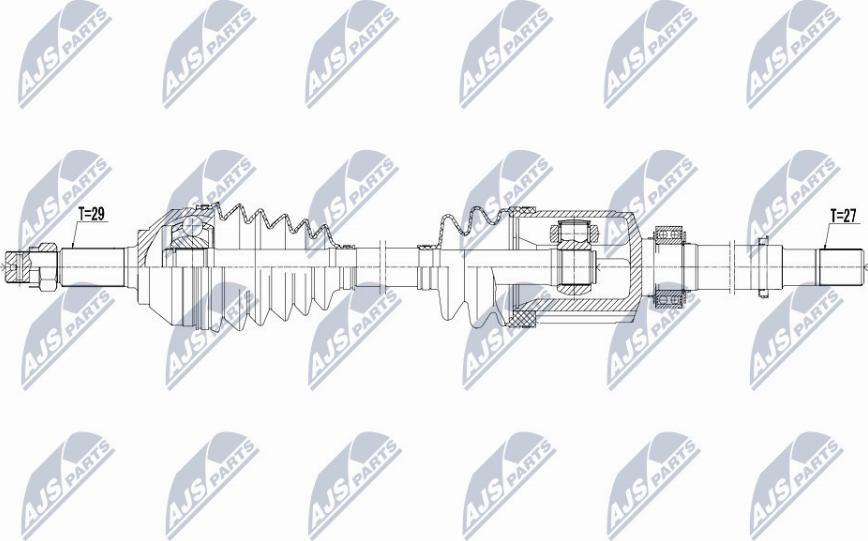 NTY NPW-NS-056 - Приводной вал avtokuzovplus.com.ua