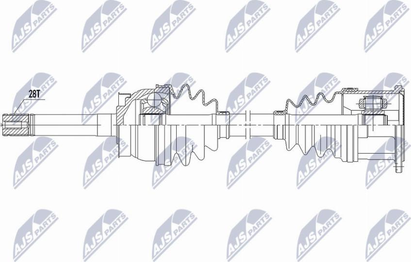 NTY NPW-NS-104 - Приводний вал autocars.com.ua