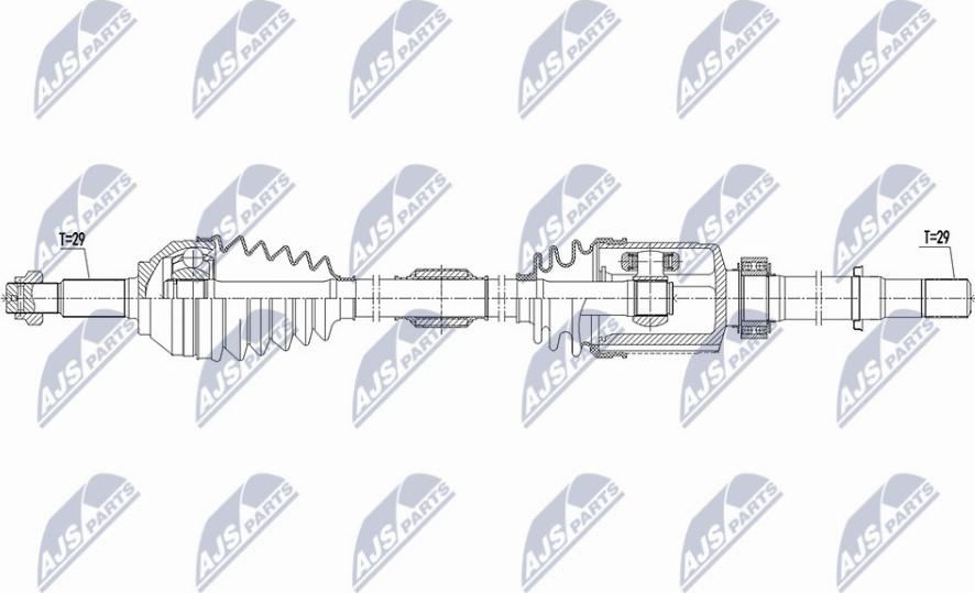 NTY NPW-NS-130 - Приводний вал autocars.com.ua