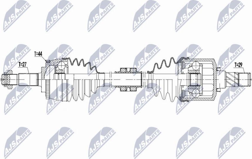 NTY NPW-NS-140 - Приводний вал autocars.com.ua