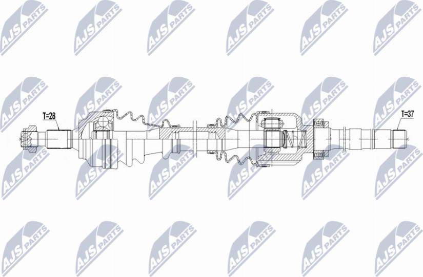 NTY NPW-PE-101 - Приводний вал autocars.com.ua