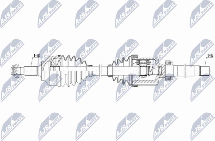 NTY NPW-PE-103 - Приводний вал autocars.com.ua