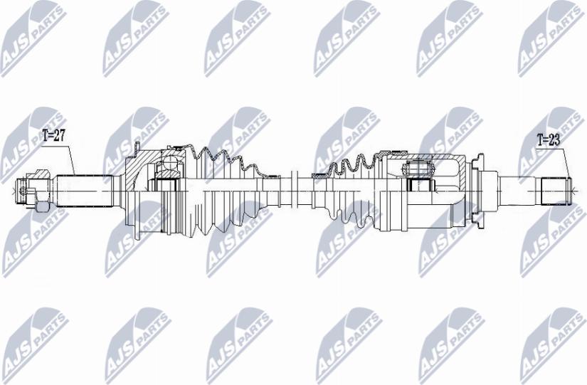 NTY NPW-PE-105 - Приводной вал avtokuzovplus.com.ua