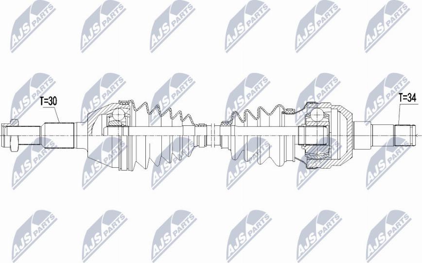 NTY NPW-PL-085 - Приводний вал autocars.com.ua