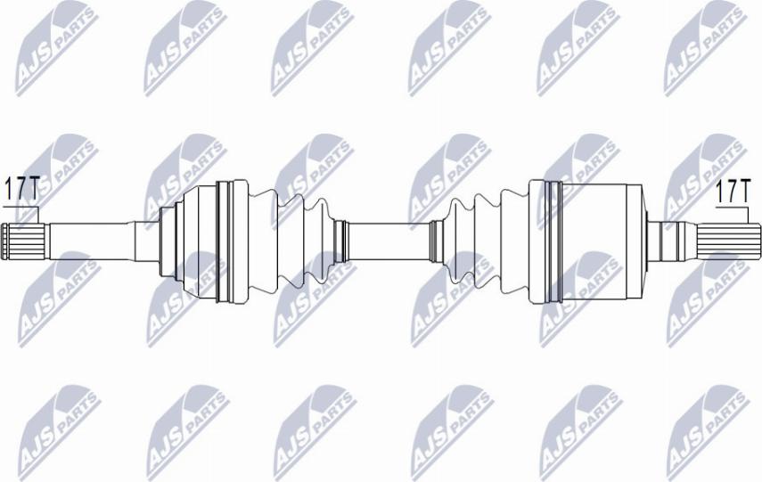 NTY NPW-PL-129 - Приводной вал avtokuzovplus.com.ua