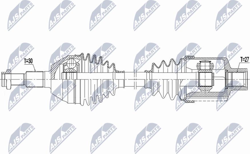 NTY NPW-PL-146 - Приводний вал autocars.com.ua