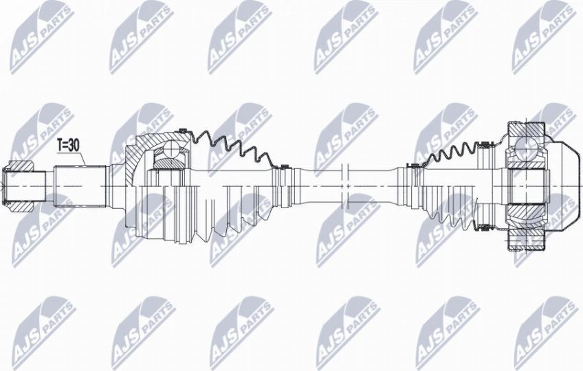 NTY NPW-PS-005 - Приводной вал avtokuzovplus.com.ua