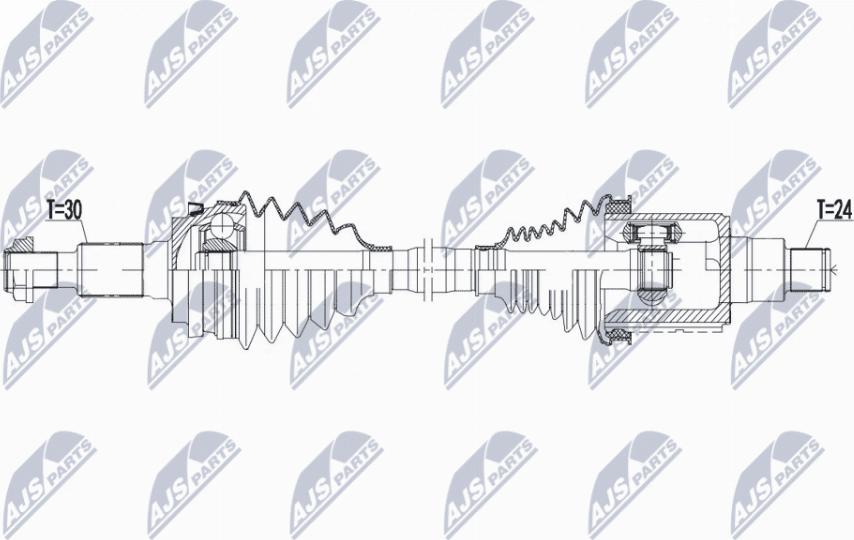 NTY NPW-PS-006 - Приводний вал autocars.com.ua