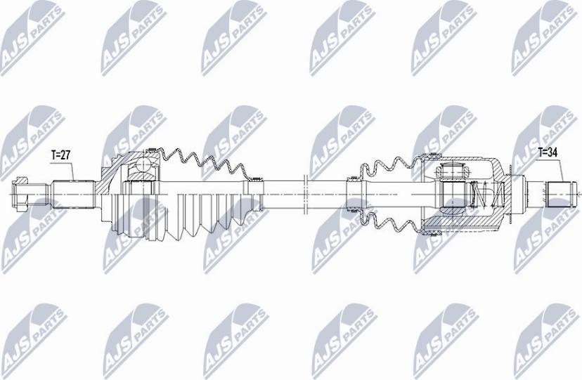 NTY NPW-RE-081 - Приводний вал autocars.com.ua