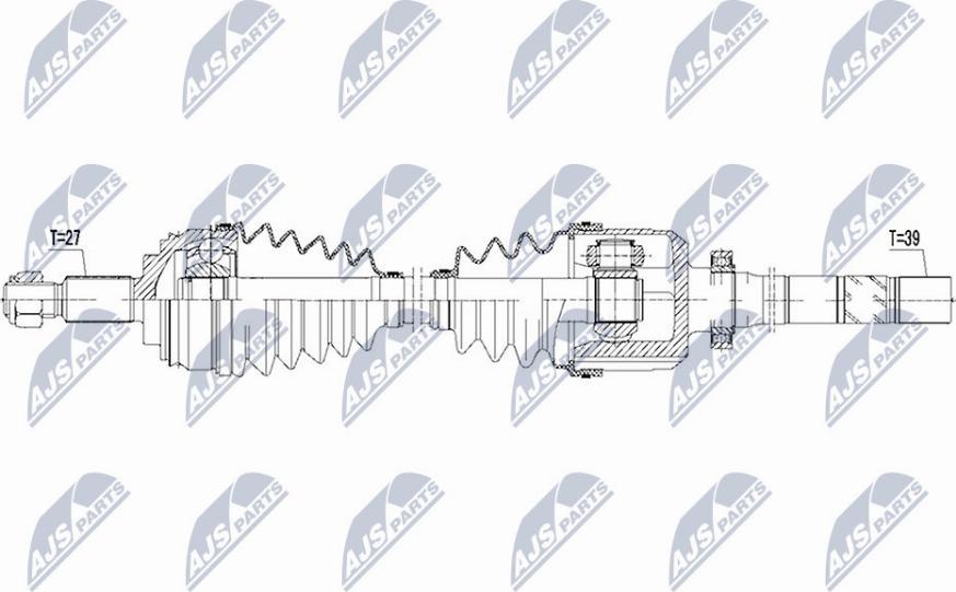 NTY NPW-RE-085 - Приводний вал autocars.com.ua