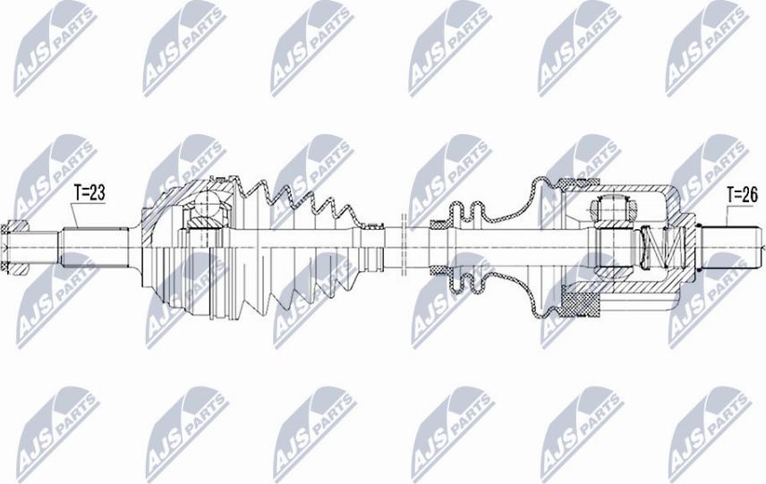 NTY NPW-RE-105 - Приводний вал autocars.com.ua