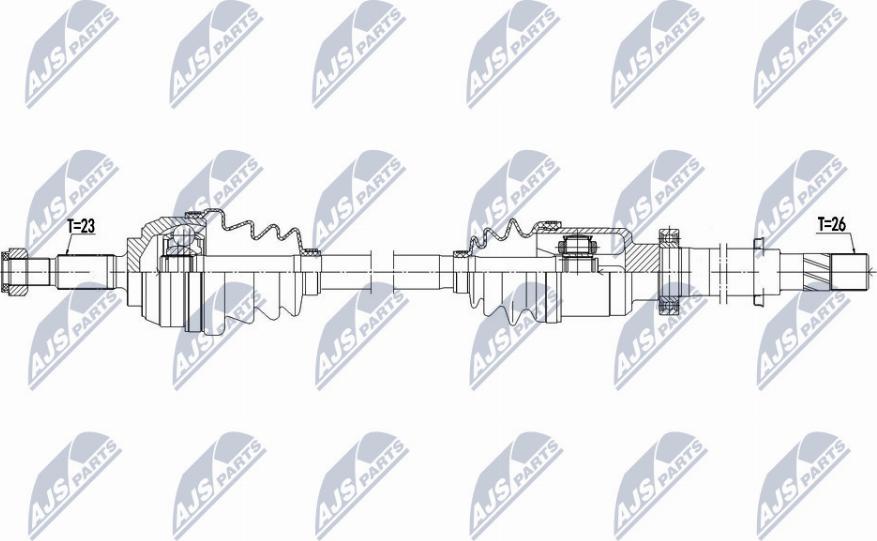 NTY NPW-RE-136 - Приводной вал avtokuzovplus.com.ua