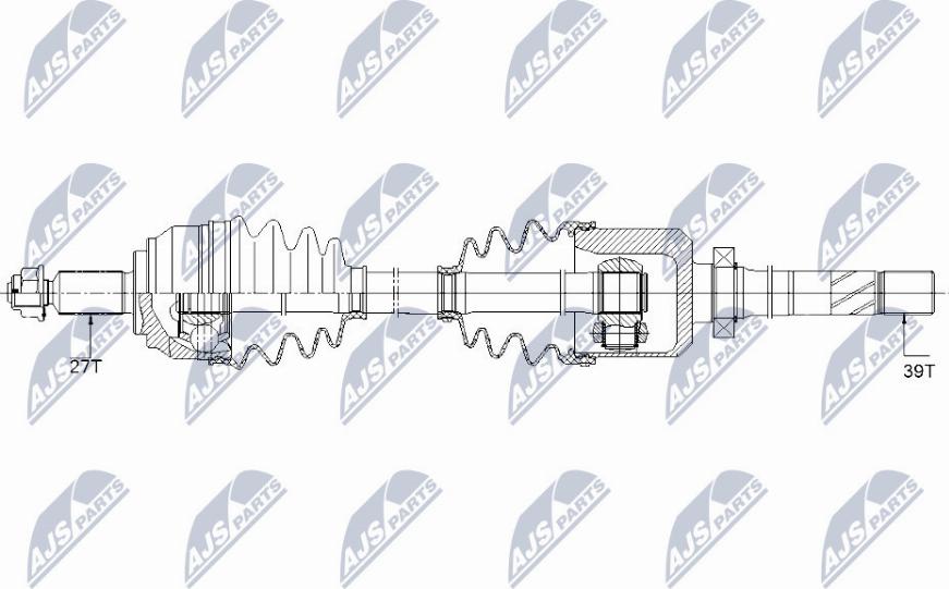 NTY NPW-RE-150 - Приводний вал autocars.com.ua