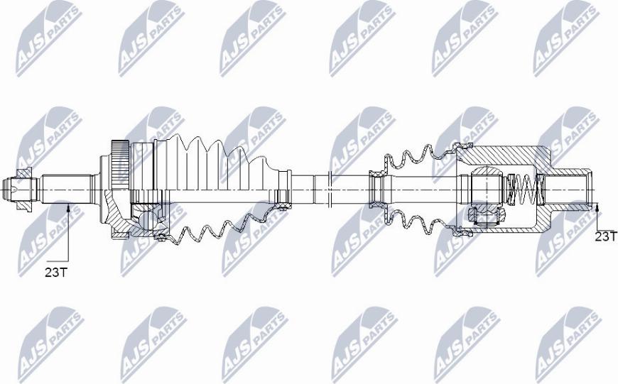 NTY NPW-RE-151 - Приводний вал autocars.com.ua