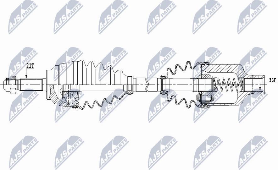 NTY NPW-RE-156 - Приводной вал avtokuzovplus.com.ua