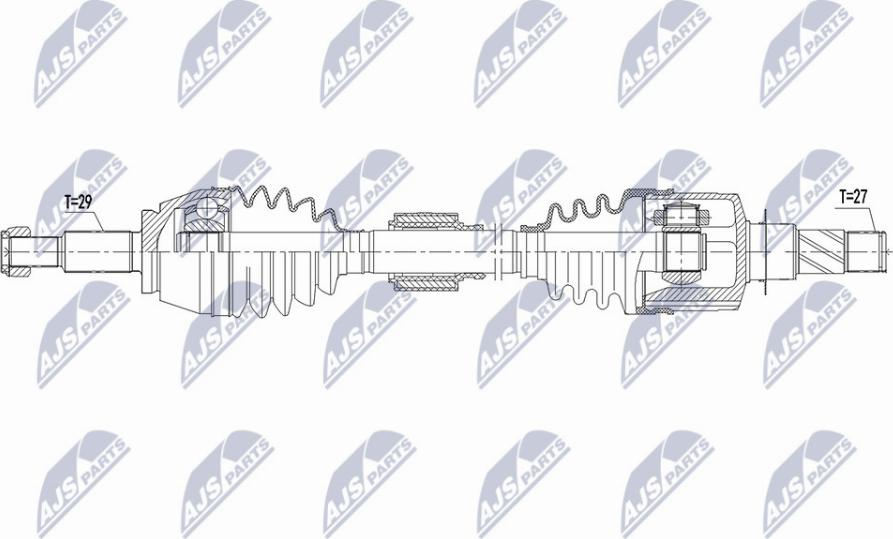 NTY NPW-RE-161 - Приводной вал avtokuzovplus.com.ua