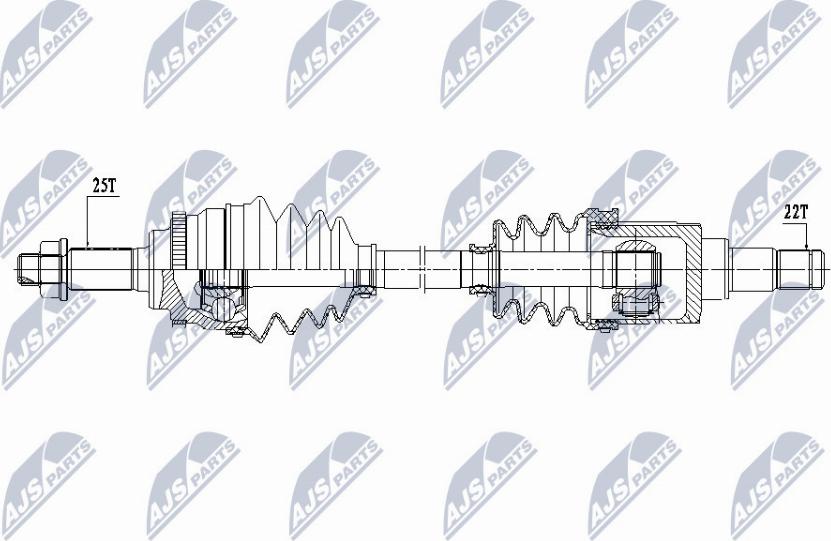 NTY NPW-SU-031 - Приводний вал autocars.com.ua