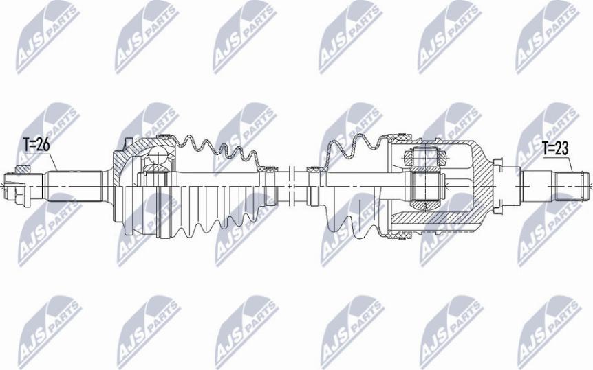 NTY NPW-TY-143 - Приводний вал autocars.com.ua