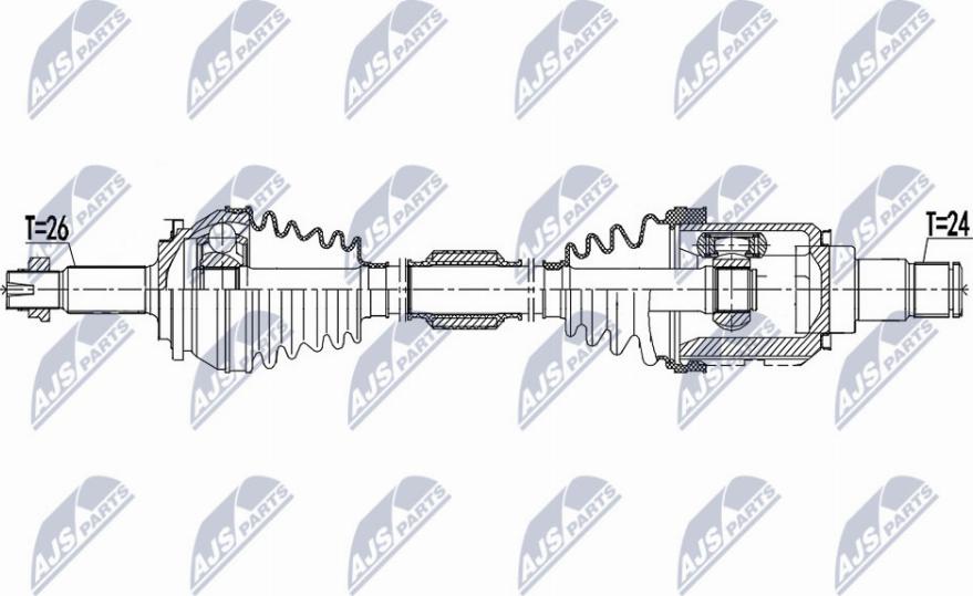 NTY NPW-TY-155 - Приводний вал autocars.com.ua