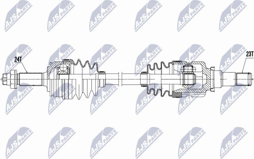 NTY NPW-TY-170 - Приводной вал avtokuzovplus.com.ua