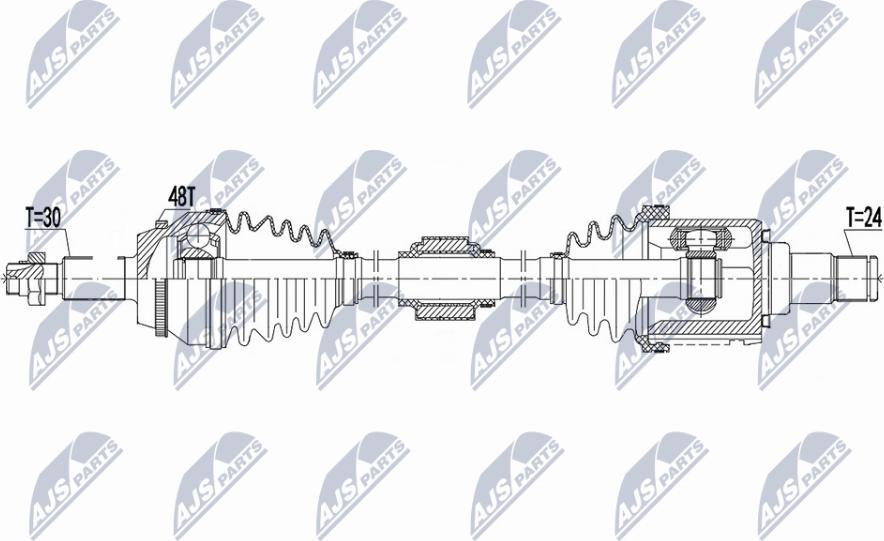 NTY NPW-TY-180 - Приводний вал autocars.com.ua