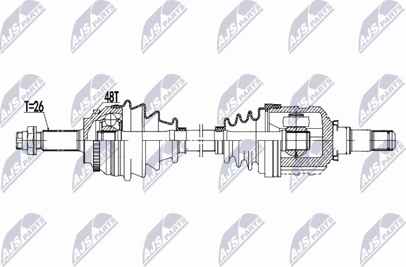 NTY NPW-TY-191 - Приводной вал avtokuzovplus.com.ua